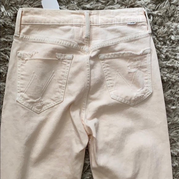 NWT Mother The Tomcat Chew Peach Jeans Size 26 - Picture 10 of 15